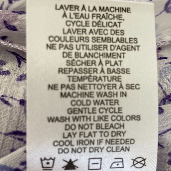 Rachel Zoe Sleeveless Lilac Floral Top - Picture 9 of 10